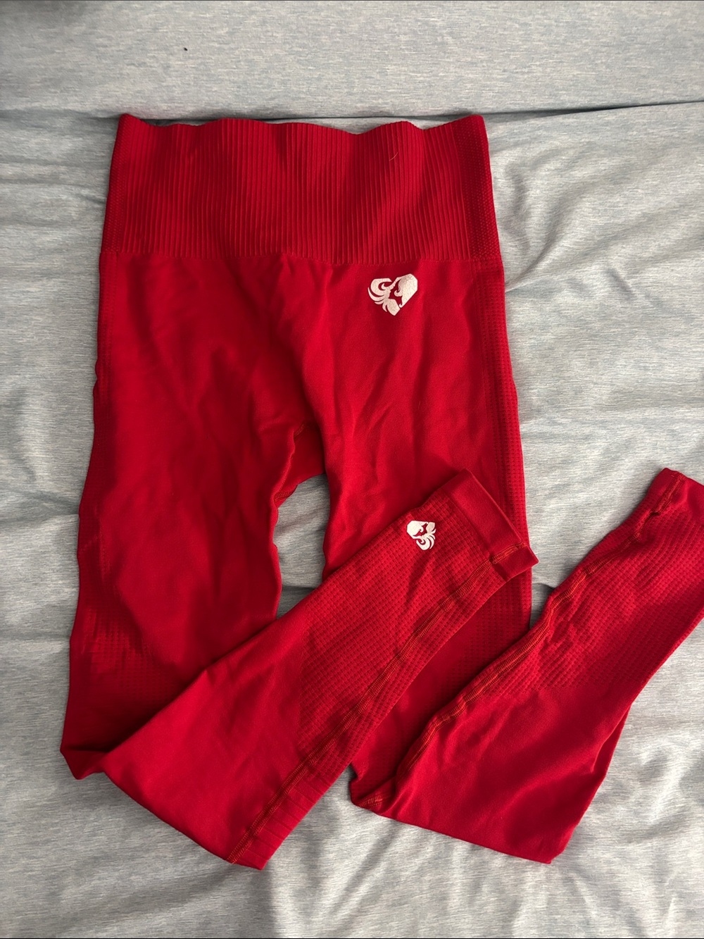 Red Seamless Active Leggings